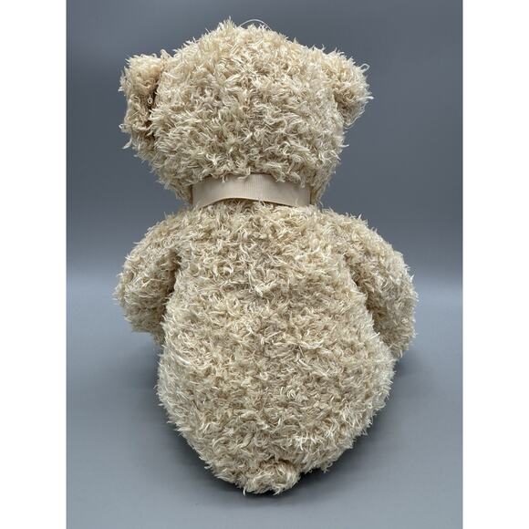 Burton + Burton Teddy Bear Plush Blonde Tan Beige 8.5 Inch Stuffed Animal Fluffy - Picture 5 of 9